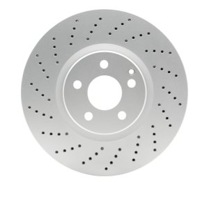 Mercedes-Benz S600 Brake Rotor (1) - Front - R1 Concepts - GeoSPEC Coated Rotor - Drilled - `01-`03